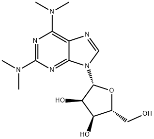 2-(N,N-Dimethylamino)-N6,N6-dimethyladenosine Structure