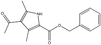 benzyl 4-acetyl-3,5-dimethyl-1H-pyrrole-2-carboxylate Structure