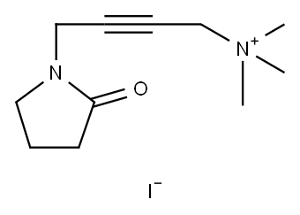 trimethyl-[4-(2-oxopyrrolidin-1-yl)but-2-ynyl]azanium:iodide Struktur