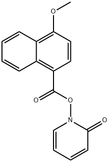 2(1H)-Pyridinone, 1-[[(4-methoxy-1-naphthalenyl)carbonyl]oxy]- (9CI) Structure