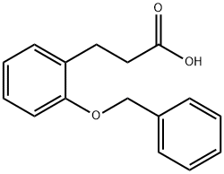 3-[2-(ベンジルオキシ)フェニル]プロパン酸 化学構造式
