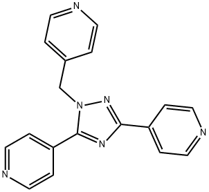4-((3,5-dipyridin-4-yl-1,2,4-triazol-1-yl)methyl)pyridine Structure