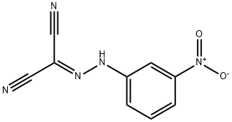 2-[(3-nitrophenyl)hydrazono]malononitrile Struktur