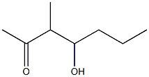 4-hydroxy-3-methyl-2-heptanone Struktur