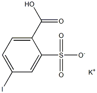 5-碘-2-羧酸苯磺酸钾 结构式