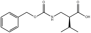 CBZ-(S)-2-氨甲基-3-甲基丁酸 结构式