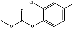 2-chloro-4-fluoro-methoxycarbonyloxybenzene Structure