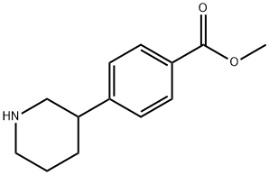 METHYL 4-PIPERIDIN-3-YLBENZOATE 结构式