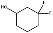 3,3-difluorocyclohexanol 结构式