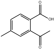 2-乙酰基-4-甲基苯甲酸 结构式