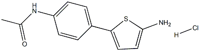 5-PARA-ACETAMIDOPHENYL-2-THIOPHENAMINEHYDROCHLORIDE Structure