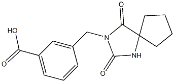3-[(2,4-dioxo-1,3-diazaspiro[4.4]non-3-yl)methyl]benzoic acid