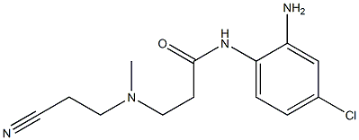 N-(2-amino-4-chlorophenyl)-3-[(2-cyanoethyl)(methyl)amino]propanamide