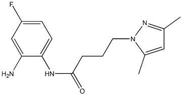 N-(2-amino-4-fluorophenyl)-4-(3,5-dimethyl-1H-pyrazol-1-yl)butanamide