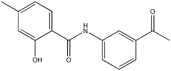 N-(3-acetylphenyl)-2-hydroxy-4-methylbenzamide Struktur