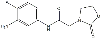 N-(3-amino-4-fluorophenyl)-2-(2-oxo-1,3-oxazolidin-3-yl)acetamide