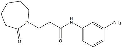 N-(3-aminophenyl)-3-(2-oxoazepan-1-yl)propanamide Structure