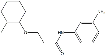 N-(3-aminophenyl)-3-[(2-methylcyclohexyl)oxy]propanamide