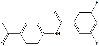 N-(4-acetylphenyl)-3,5-difluorobenzamide Structure