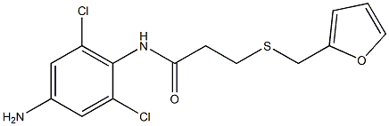 N-(4-amino-2,6-dichlorophenyl)-3-[(furan-2-ylmethyl)sulfanyl]propanamide