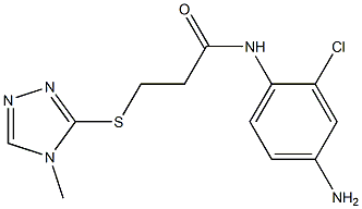N-(4-amino-2-chlorophenyl)-3-[(4-methyl-4H-1,2,4-triazol-3-yl)sulfanyl]propanamide