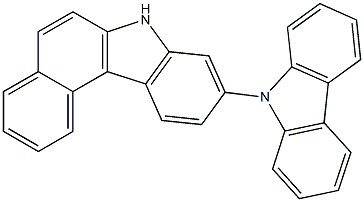 9-(N-咔唑基)-7H-苯并[C]咔唑, , 结构式
