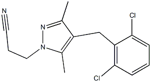3-[4-(2,6-dichlorobenzyl)-3,5-dimethyl-1H-pyrazol-1-yl]propanenitrile