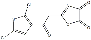 2-[2-(2,5-dichloro-3-thienyl)-2-oxoethyl]-4,5-dihydro-1,3-oxazole-4,5-dione