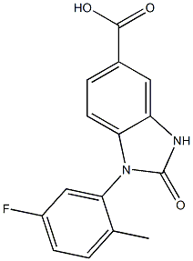 1-(5-fluoro-2-methylphenyl)-2-oxo-2,3-dihydro-1H-1,3-benzodiazole-5-carboxylic acid