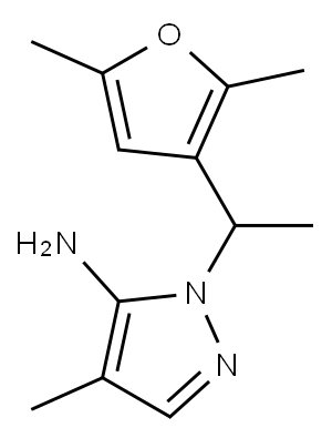 1-[1-(2,5-dimethylfuran-3-yl)ethyl]-4-methyl-1H-pyrazol-5-amine