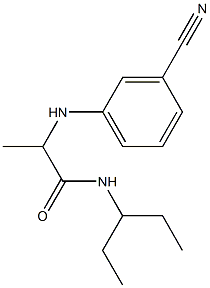 2-[(3-cyanophenyl)amino]-N-(pentan-3-yl)propanamide