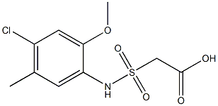 2-[(4-chloro-2-methoxy-5-methylphenyl)sulfamoyl]acetic acid