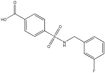 4-{[(3-fluorophenyl)methyl]sulfamoyl}benzoic acid