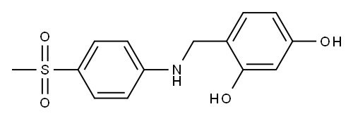 4-{[(4-methanesulfonylphenyl)amino]methyl}benzene-1,3-diol