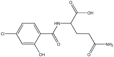 4-carbamoyl-2-[(4-chloro-2-hydroxyphenyl)formamido]butanoic acid