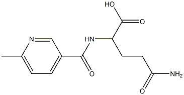 4-carbamoyl-2-[(6-methylpyridin-3-yl)formamido]butanoic acid