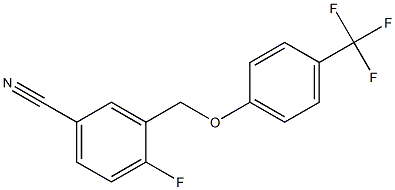 4-fluoro-3-[4-(trifluoromethyl)phenoxymethyl]benzonitrile
