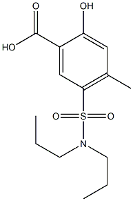 5-(dipropylsulfamoyl)-2-hydroxy-4-methylbenzoic acid