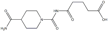 5-[(4-carbamoylpiperidin-1-yl)carbonylamino]-5-oxopentanoic acid