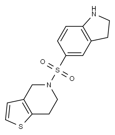 5-{4H,5H,6H,7H-thieno[3,2-c]pyridine-5-sulfonyl}-2,3-dihydro-1H-indole