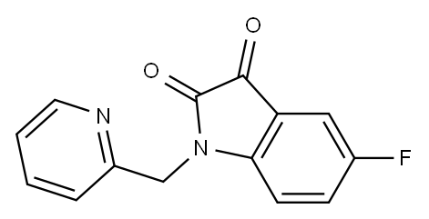 5-fluoro-1-(pyridin-2-ylmethyl)-2,3-dihydro-1H-indole-2,3-dione