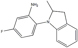 5-fluoro-2-(2-methyl-2,3-dihydro-1H-indol-1-yl)aniline