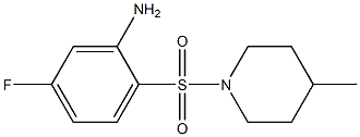 5-fluoro-2-[(4-methylpiperidine-1-)sulfonyl]aniline