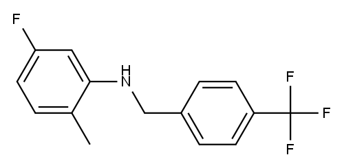 5-fluoro-2-methyl-N-{[4-(trifluoromethyl)phenyl]methyl}aniline