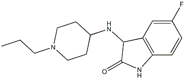 5-fluoro-3-[(1-propylpiperidin-4-yl)amino]-2,3-dihydro-1H-indol-2-one