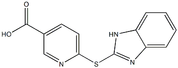 6-(1H-1,3-benzodiazol-2-ylsulfanyl)pyridine-3-carboxylic acid