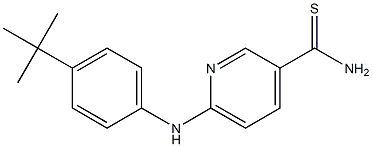 6-[(4-tert-butylphenyl)amino]pyridine-3-carbothioamide Structure