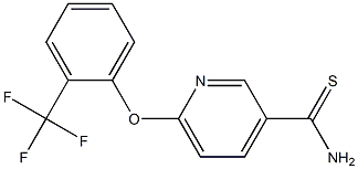 6-[2-(trifluoromethyl)phenoxy]pyridine-3-carbothioamide
