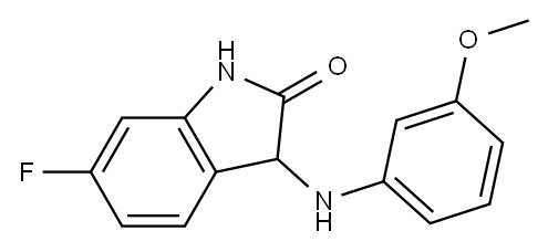 6-fluoro-3-[(3-methoxyphenyl)amino]-2,3-dihydro-1H-indol-2-one
