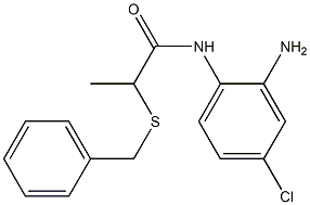 N-(2-amino-4-chlorophenyl)-2-(benzylsulfanyl)propanamide
